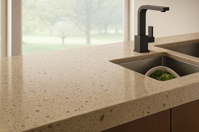 Разновидности столешниц из искусственного камня
