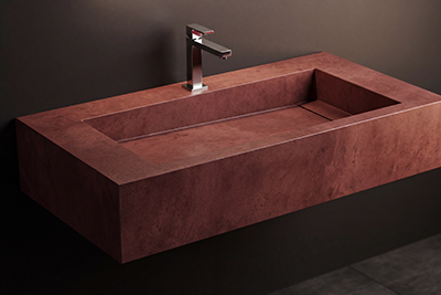 Столешницы из керамогранита в ванную