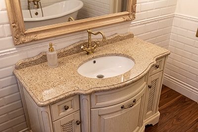 Столешницы из кварцевого агломерата в ванную