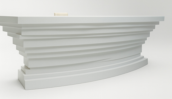 стойки ресепшн из камня